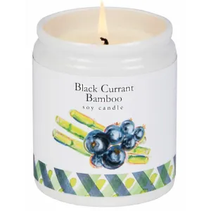 7.5 oz Scented Soy Candle - BLACK CURRANT BAMBOO