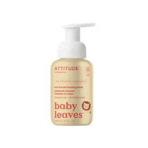 Attitude Baby Leaves 2-in-1 Hair & Body Foaming Wash - Pear Nectar 295 ml