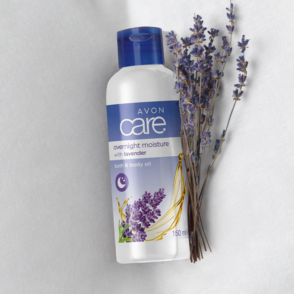 Avon Care Lavender Overnight Moisture Bath & Body Oil - 150ml