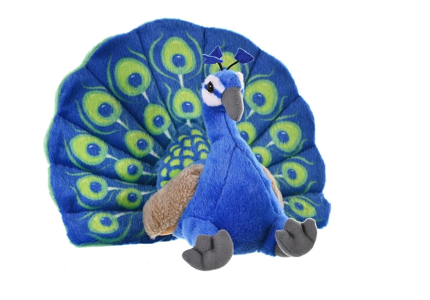 Beautiful Peacock Bird Soft Stuffed Plush Toy for Kids Boys & Girls Birthday Gift (Size: 30 cm; Color: Blue)