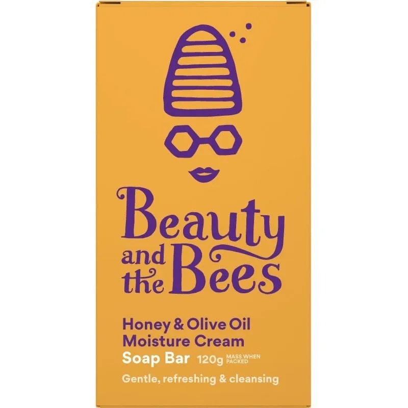 Beauty & the Bees Moisture Cream Real Soap Bar 120g - Honey & Olive Oil