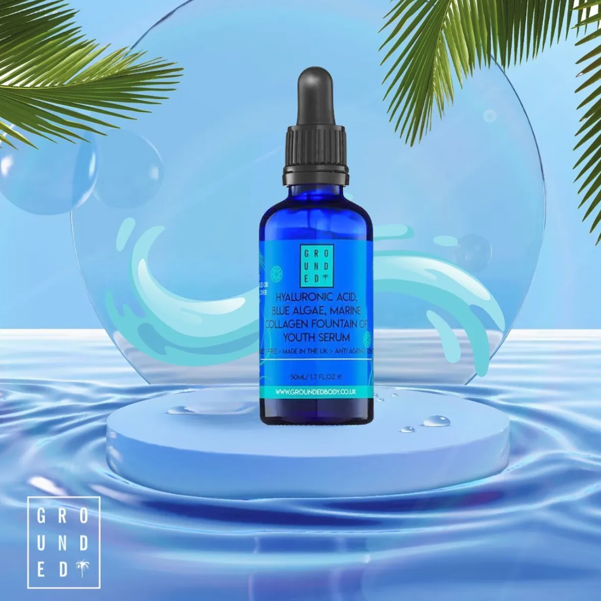 Blue Algae & Collagen Fountain of Youth HA Facial Serum