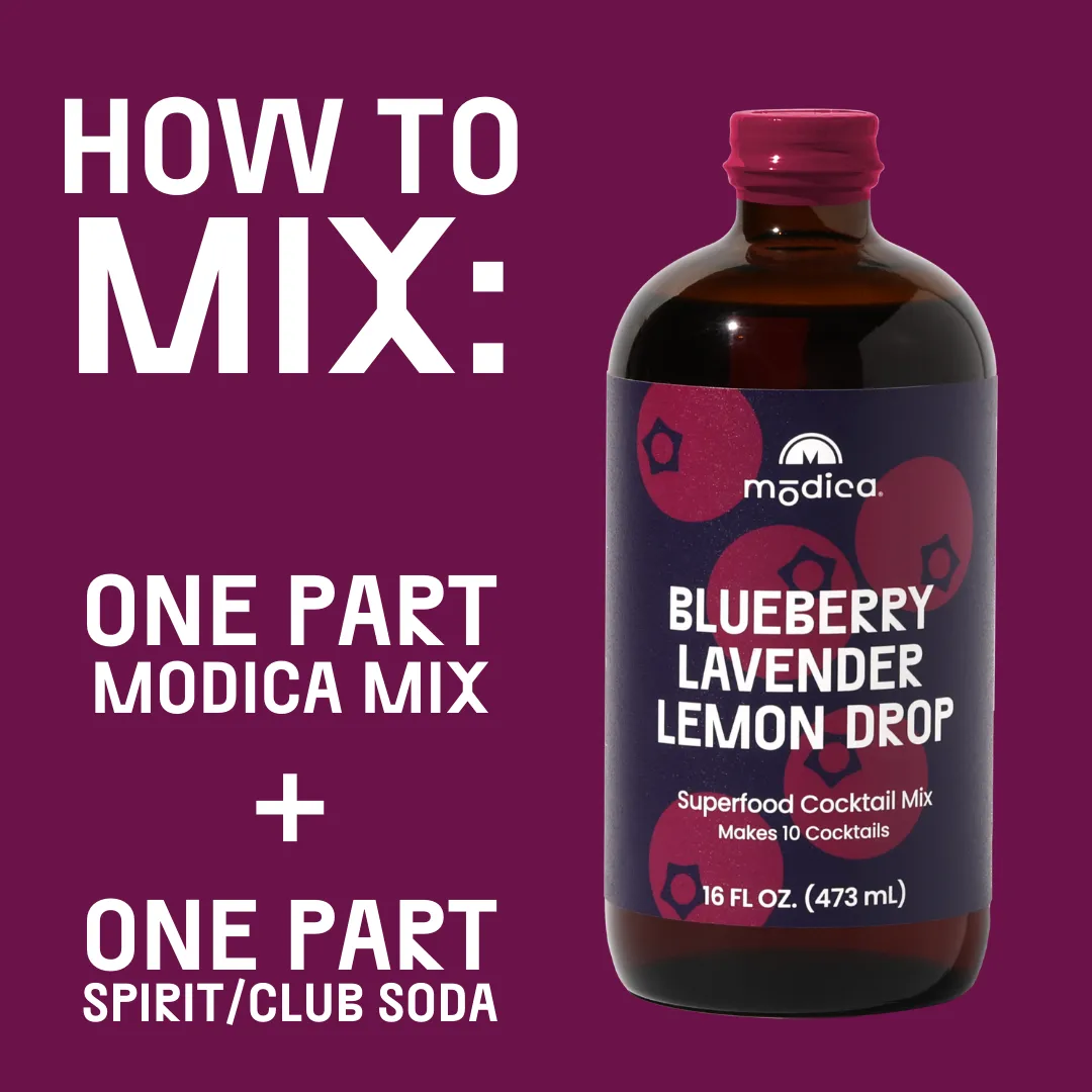 Blueberry Lavender Lemon Drop Cocktail   Mocktail Mix