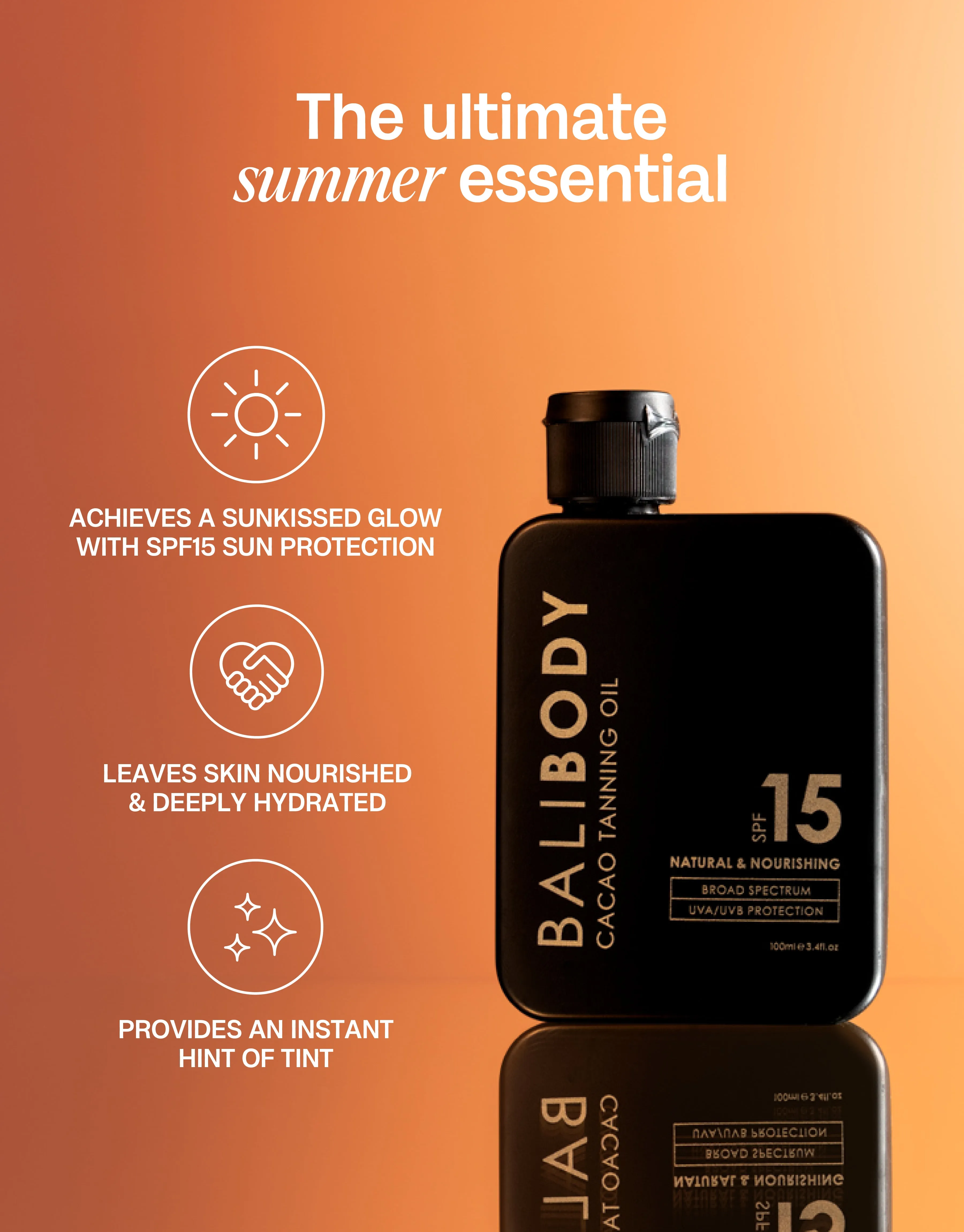 Cacao Tanning Oil SPF15