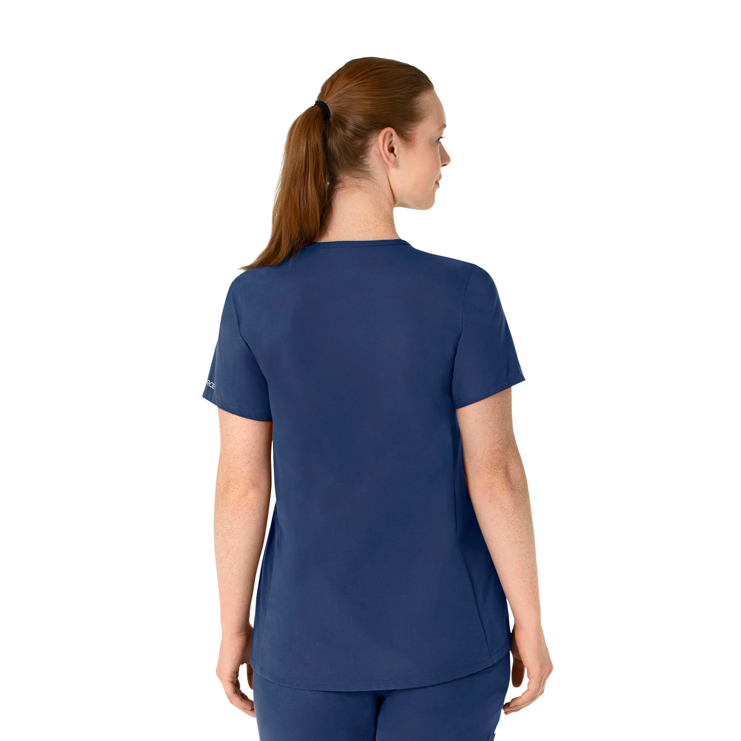 Carhartt Force Essentials Women's Henley Maternity Scrub Top - Navy