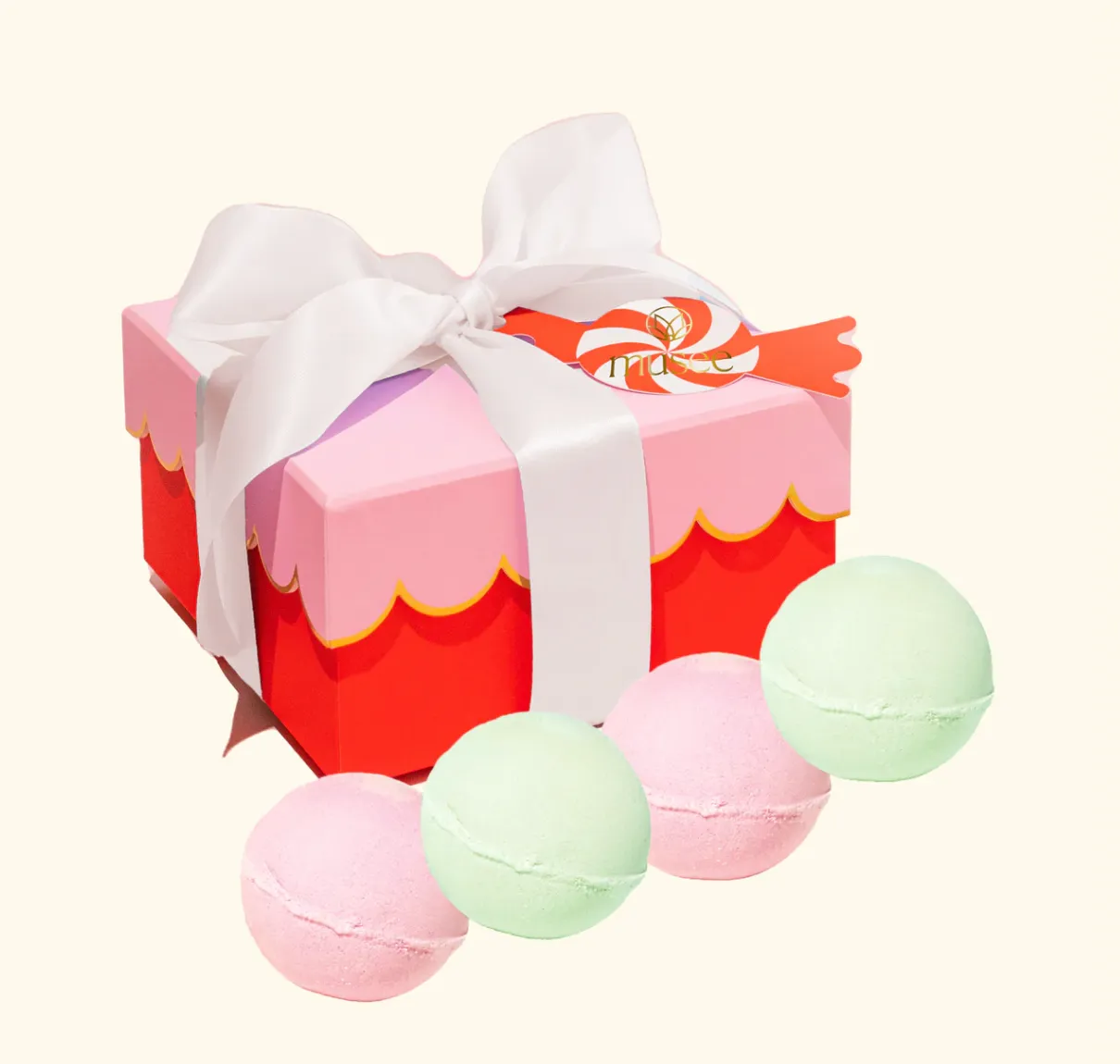 Christmas Scalloped Bath Balm Set