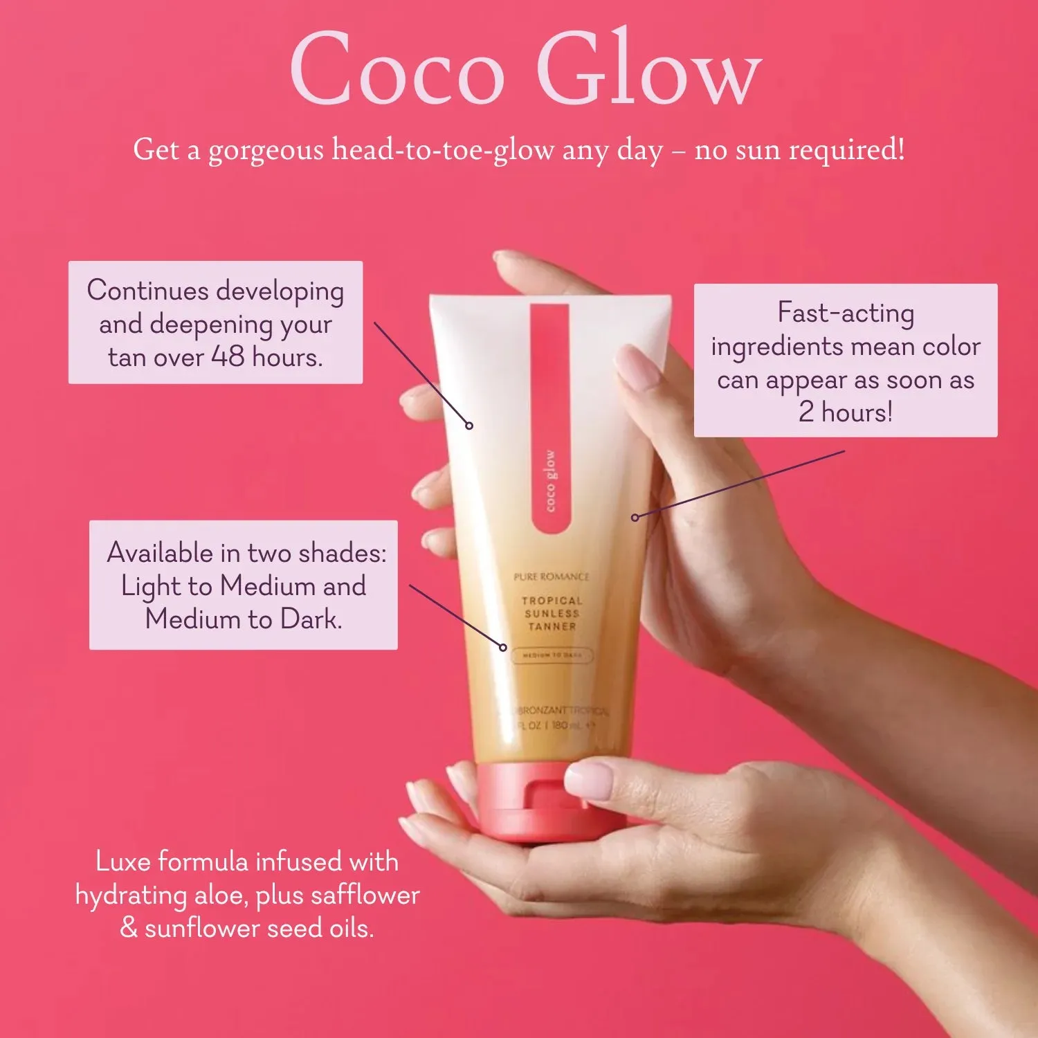 Coco Glow - Medium to Dark - 2 LEFT!