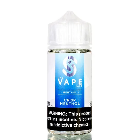 Crisp Menthol (Arctic Blizzard) - USA Vape Lab E-Juice (100 ml)