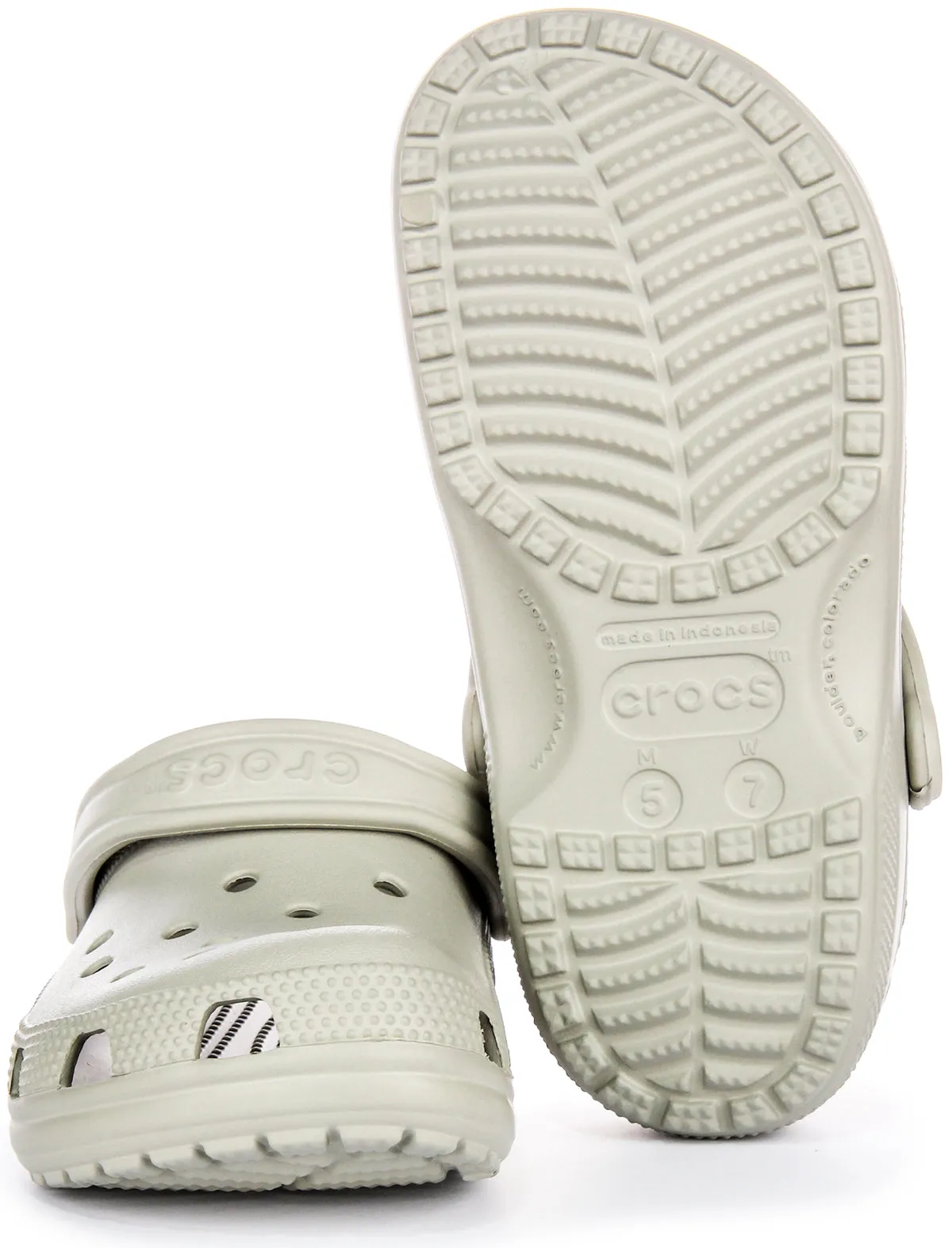 Crocs Classic Clog In Light Grey