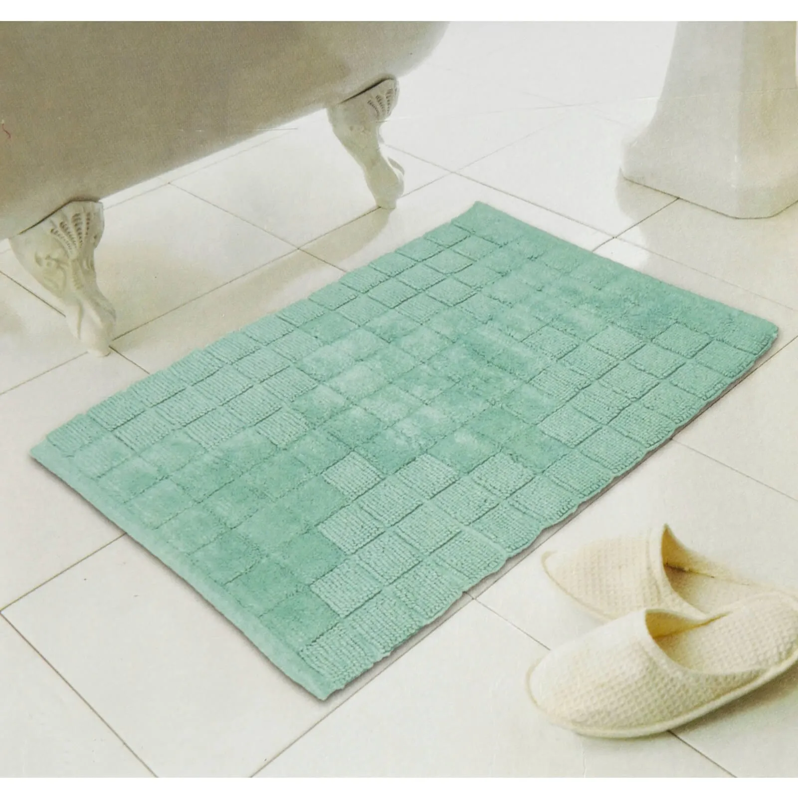 Cubo Bath Mat Thick Pile Absorbent 100% Cotton 76 x 46cm