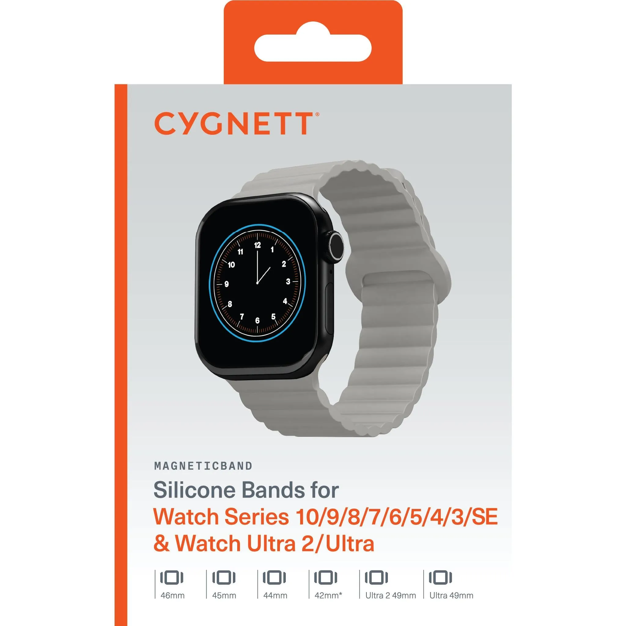 Cygnett Magnetic Band for Apple Watch 3/4/5/6/7/8/9/10/SE [42/44/45/46mm] Ultra 1-2 49mm (Champagne)