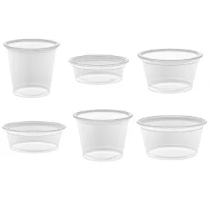 Dart Conex Portion Containers & Lids-Clear(Lid 3 1-4 oz - 5 1-2 oz.)