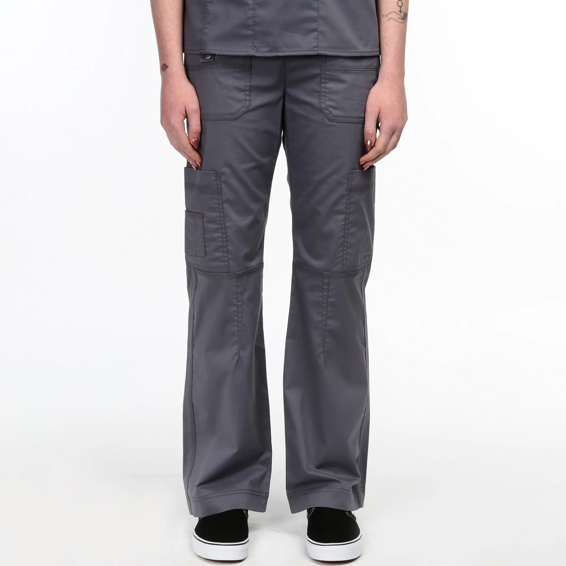 Dickies Jr. Fit Low-Rise Drawstring Cargo Pant - Pewter