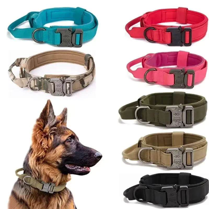 Durable Tactical Dog Collar & Leash