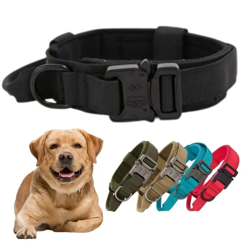 Durable Tactical Dog Collar & Leash