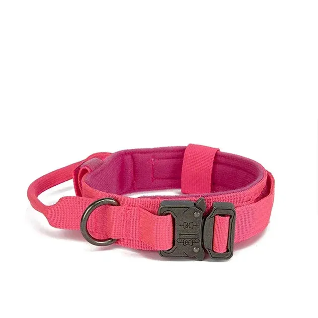 Durable Tactical Dog Collar & Leash