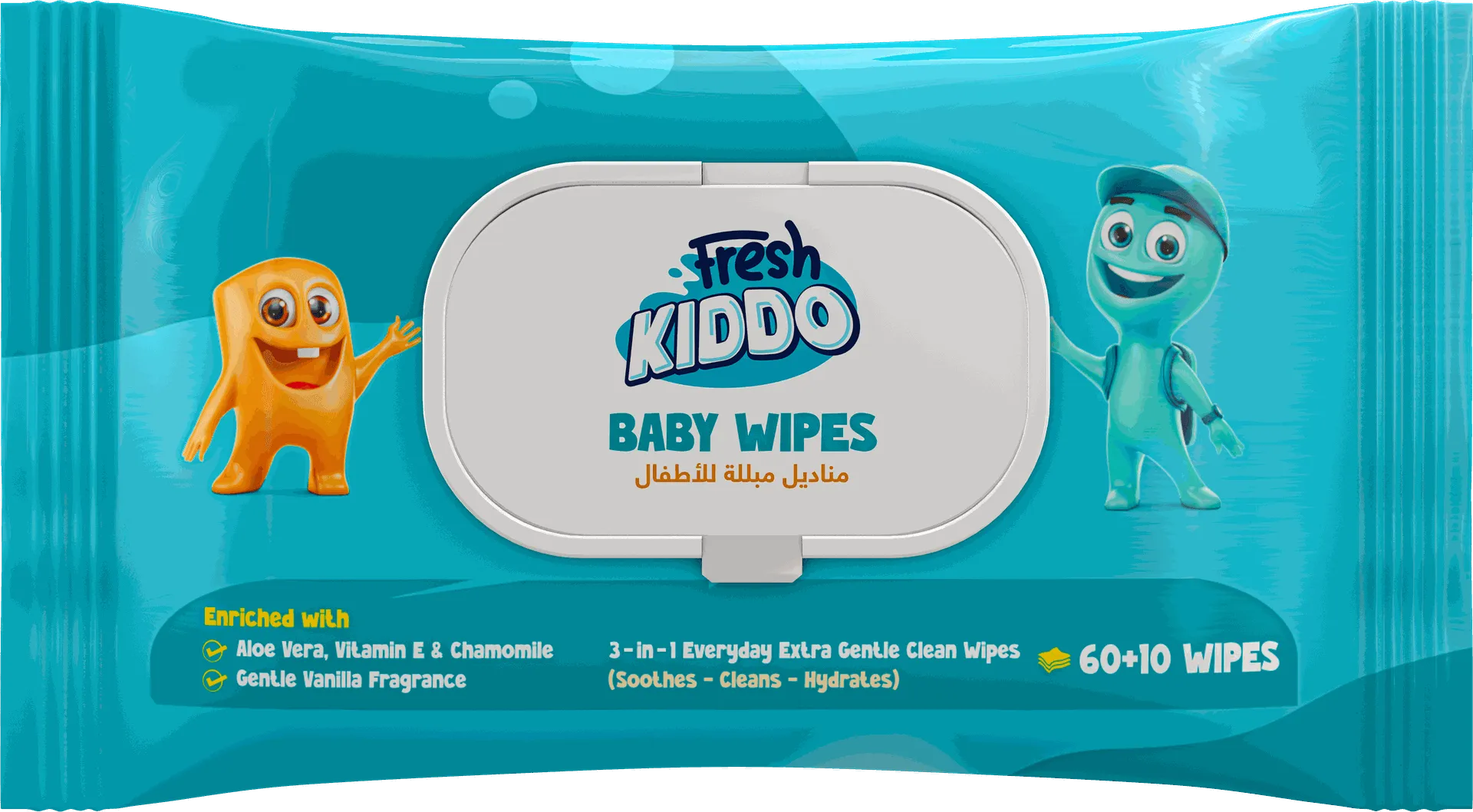 Fresh Kiddo Baby Wipes 70 Pcs