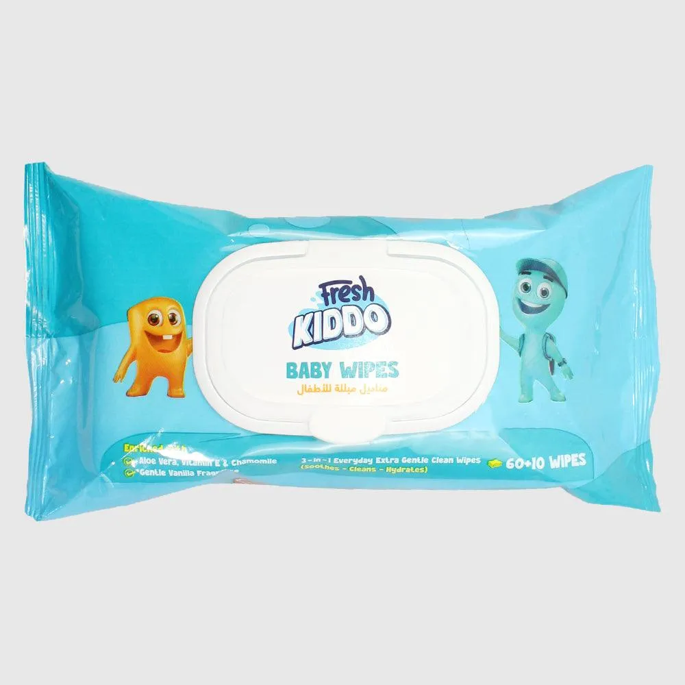 Fresh Kiddo Baby Wipes 70 Pcs