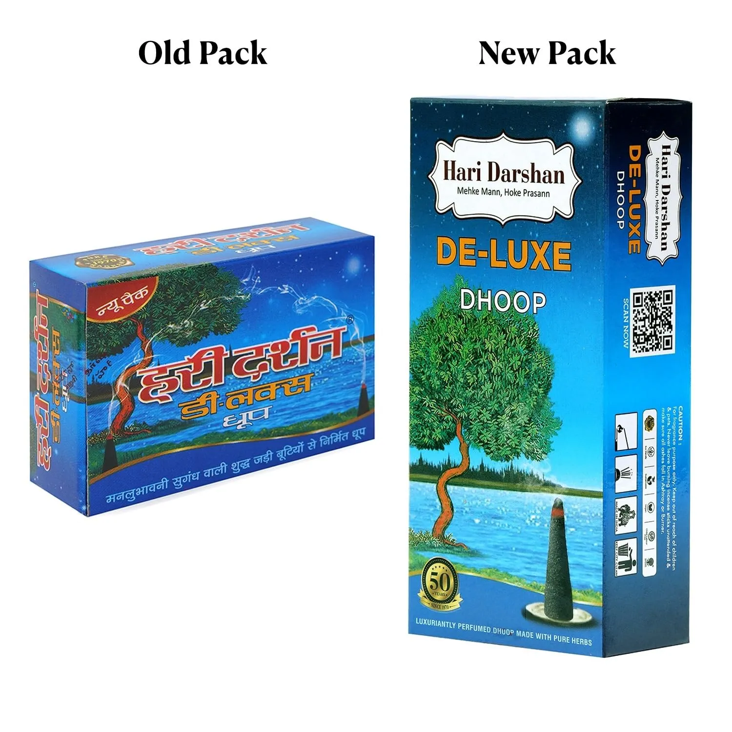 Hari Darshan Deluxe Dhoop - 240 Sticks | Non-Toxic Herbal Wet Dhoop | Pack of 12-20 Sticks in Each