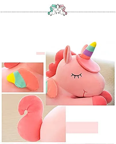 HUG 'n' FEEL SOFT TOYS Polyester Unicorn Flying Soft Toys For Brother Sister Plush & Stuffed Toys (Flying Pink)