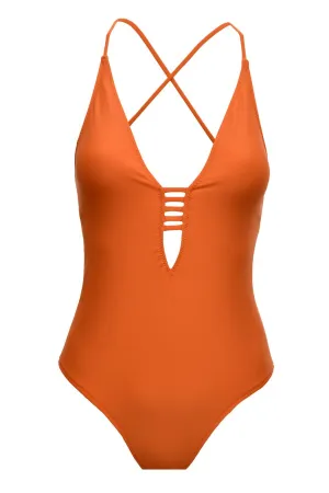 Kaia One Piece in Tangerine