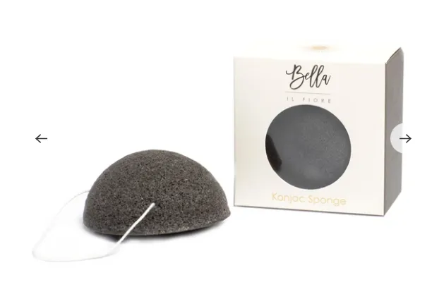 Konjac Gentle Exfoliating Sponge - Charcoal