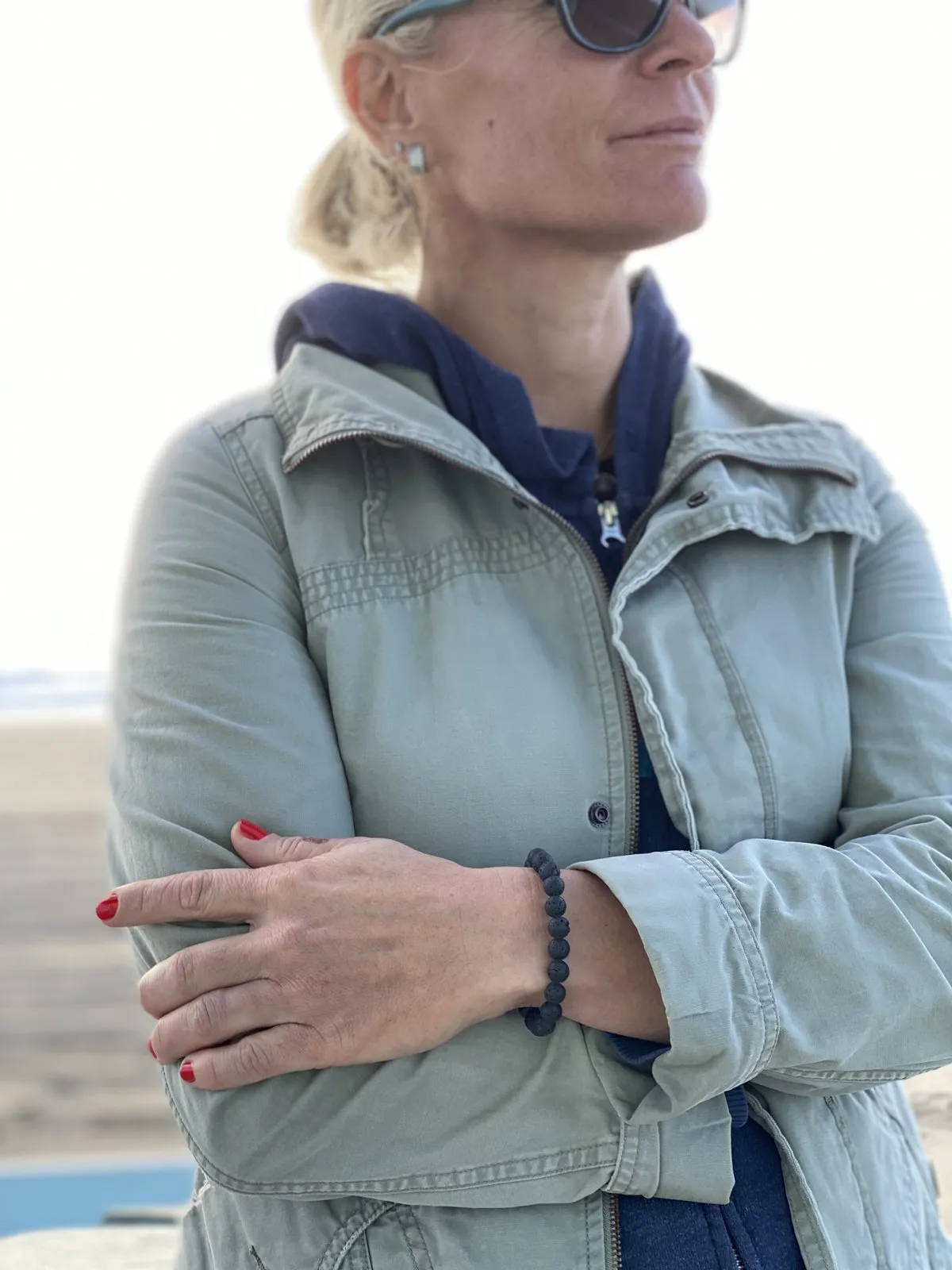 Lava Stone Bracelet for Calming Emotions