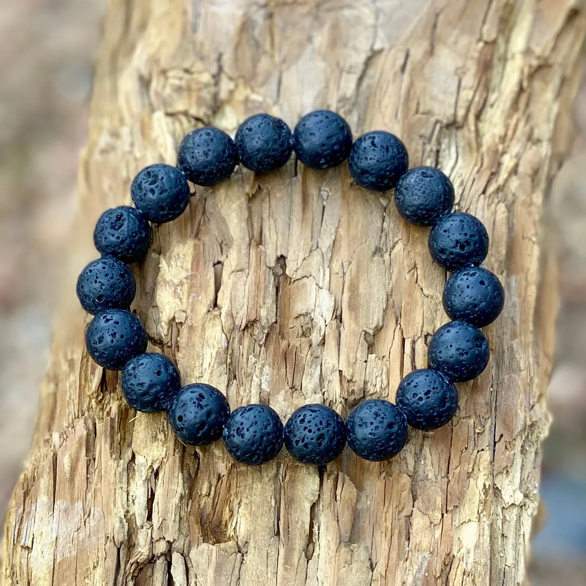 Lava Stone Bracelet for Calming Emotions