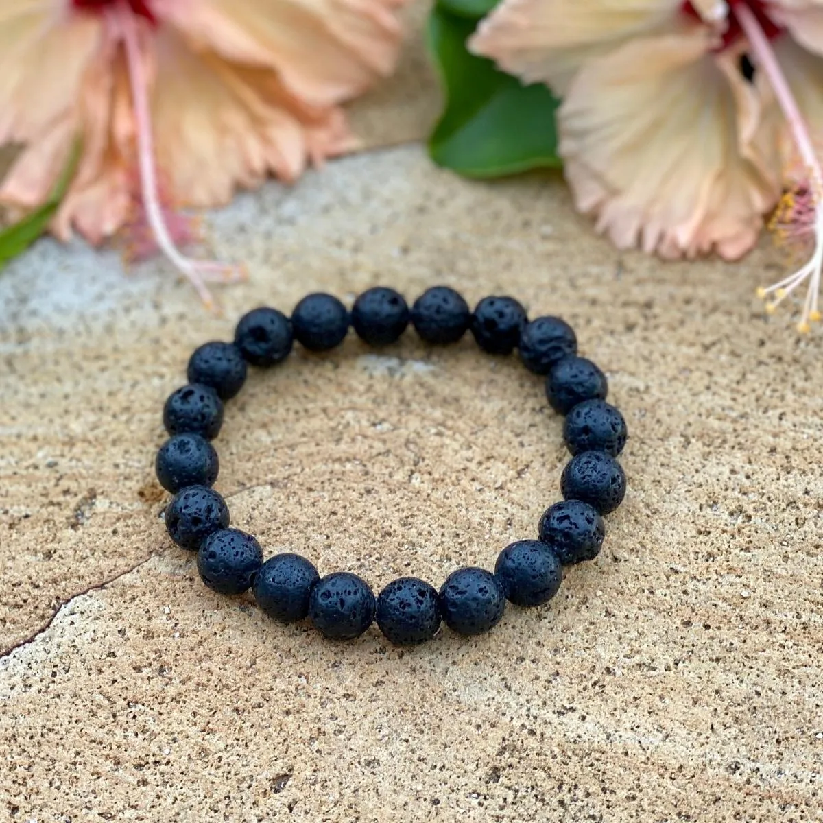 Lava Stone Bracelet for Calming Emotions