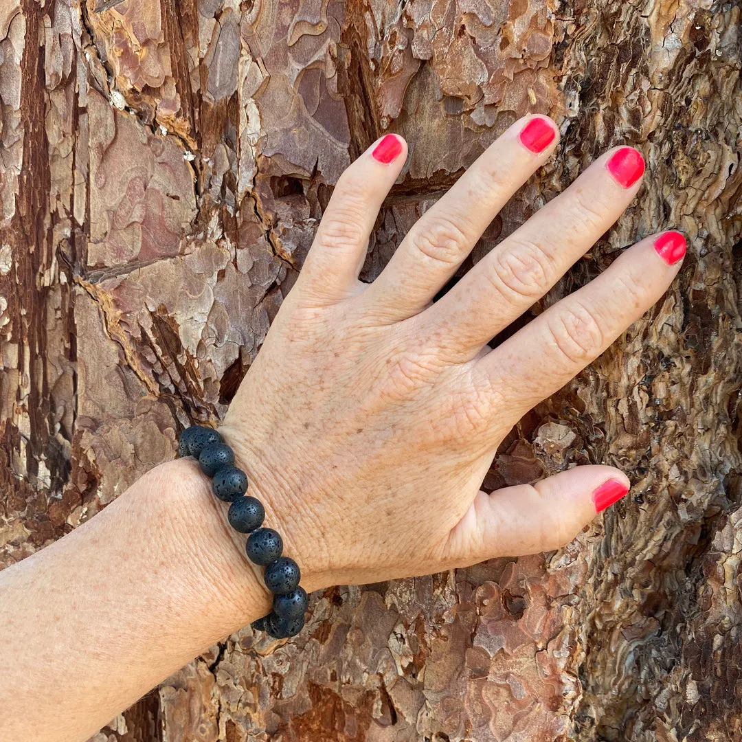 Lava Stone Bracelet for Calming Emotions