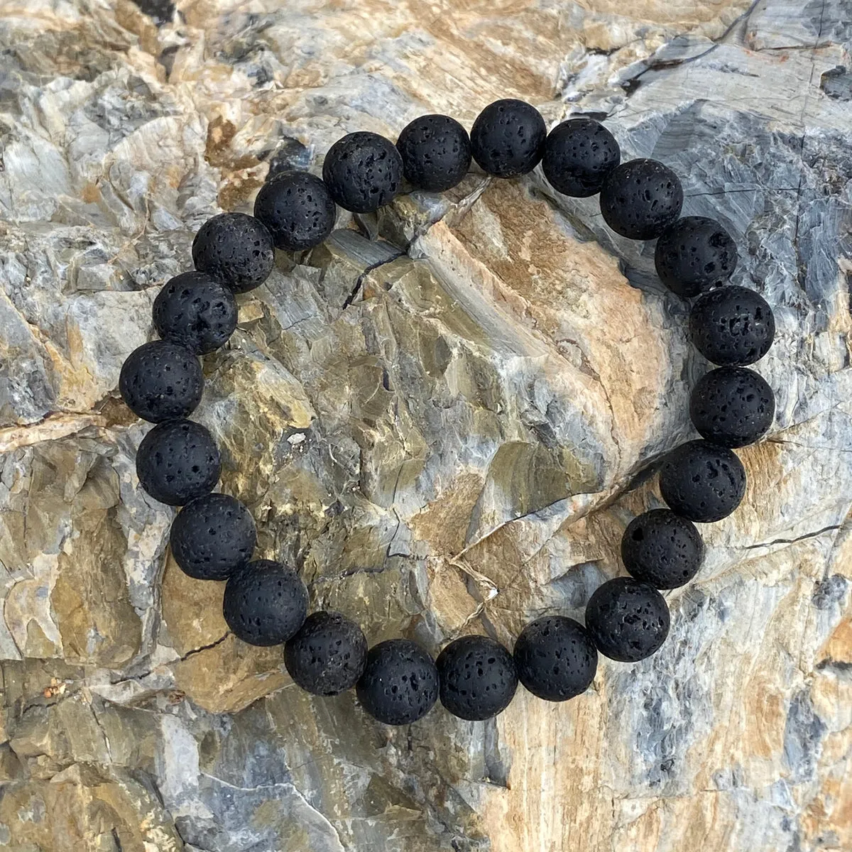 Lava Stone Bracelet for Calming Emotions