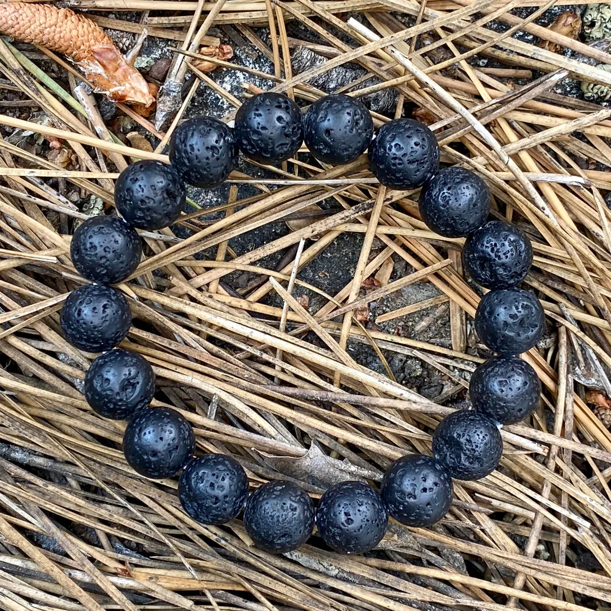 Lava Stone Bracelet for Calming Emotions