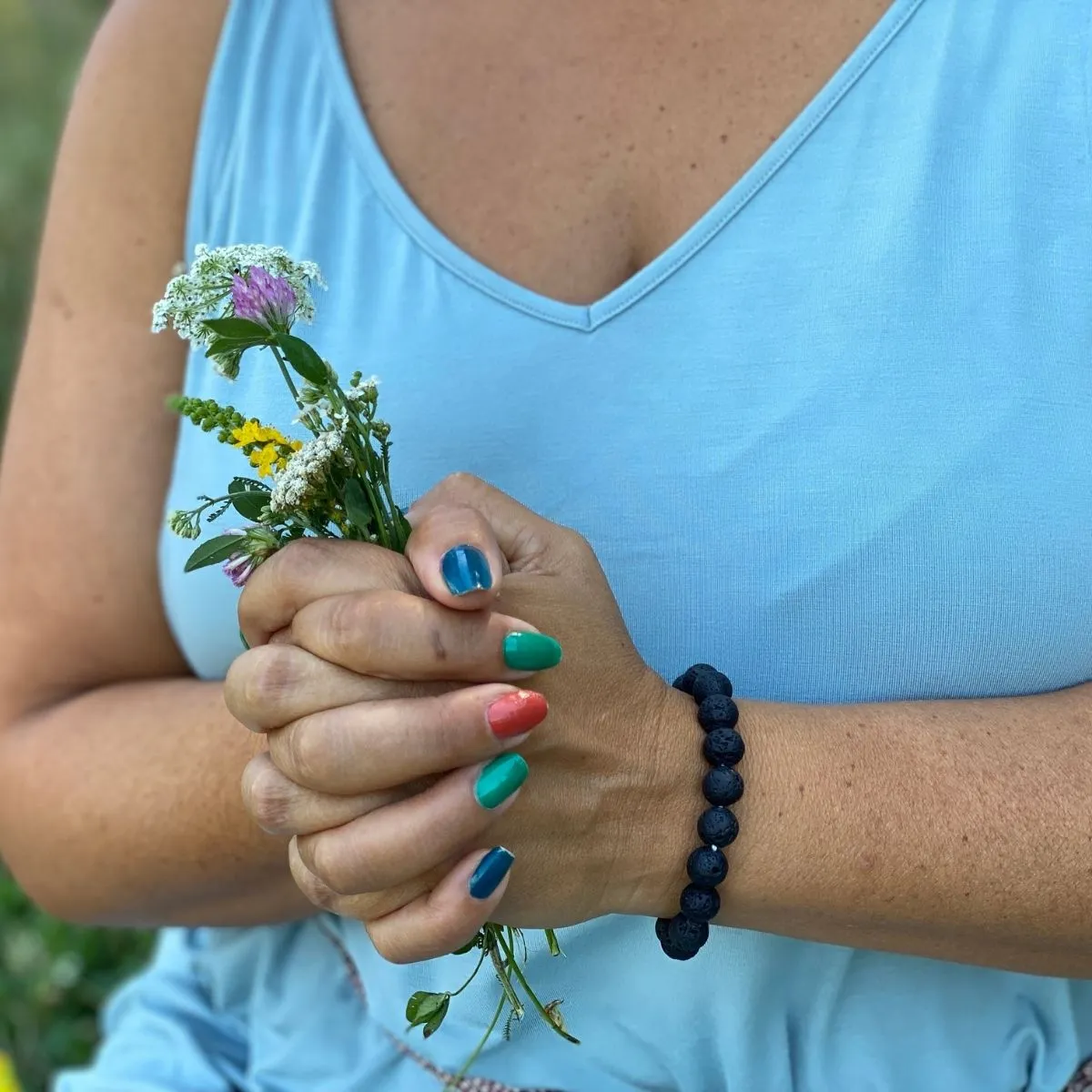 Lava Stone Bracelet for Calming Emotions