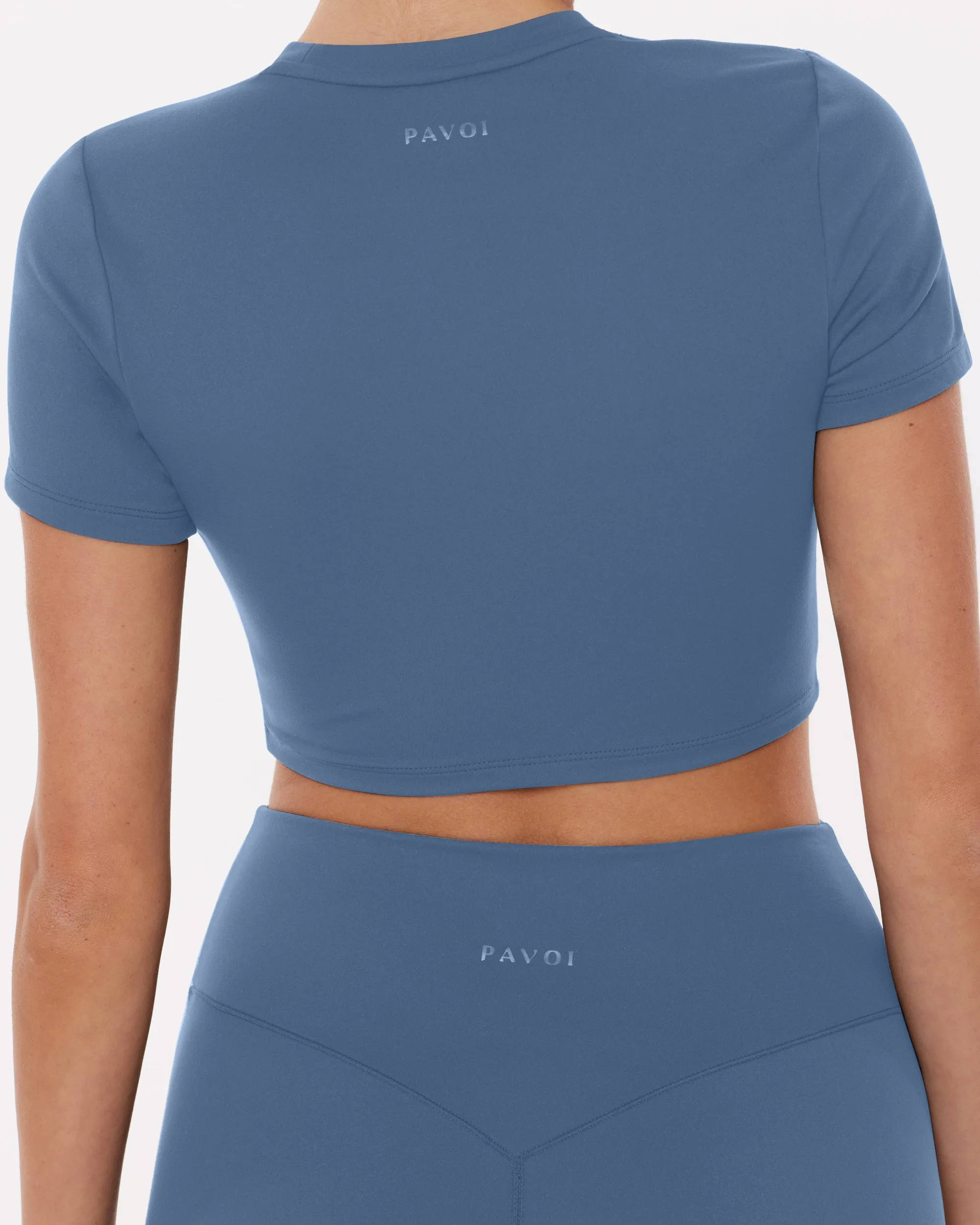 Lounge Athleisure Short Sleeve Crop T-Shirt