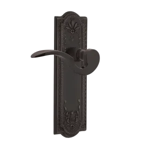 Meadows Long Plate with Manor Lever in Timeless Bronze