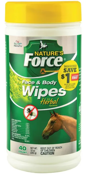 Nature's Force Face & Body Wipes