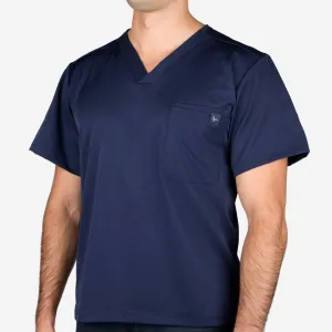 Navy Mens Melon Scrubs Top