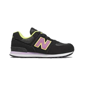 NEW BALANCE PC574FX2 574 (PC574V1) YTH'S (Wide) Black Synthetic & Mesh Running Shoes