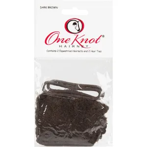 One Knot Hairnet - Dark Brown