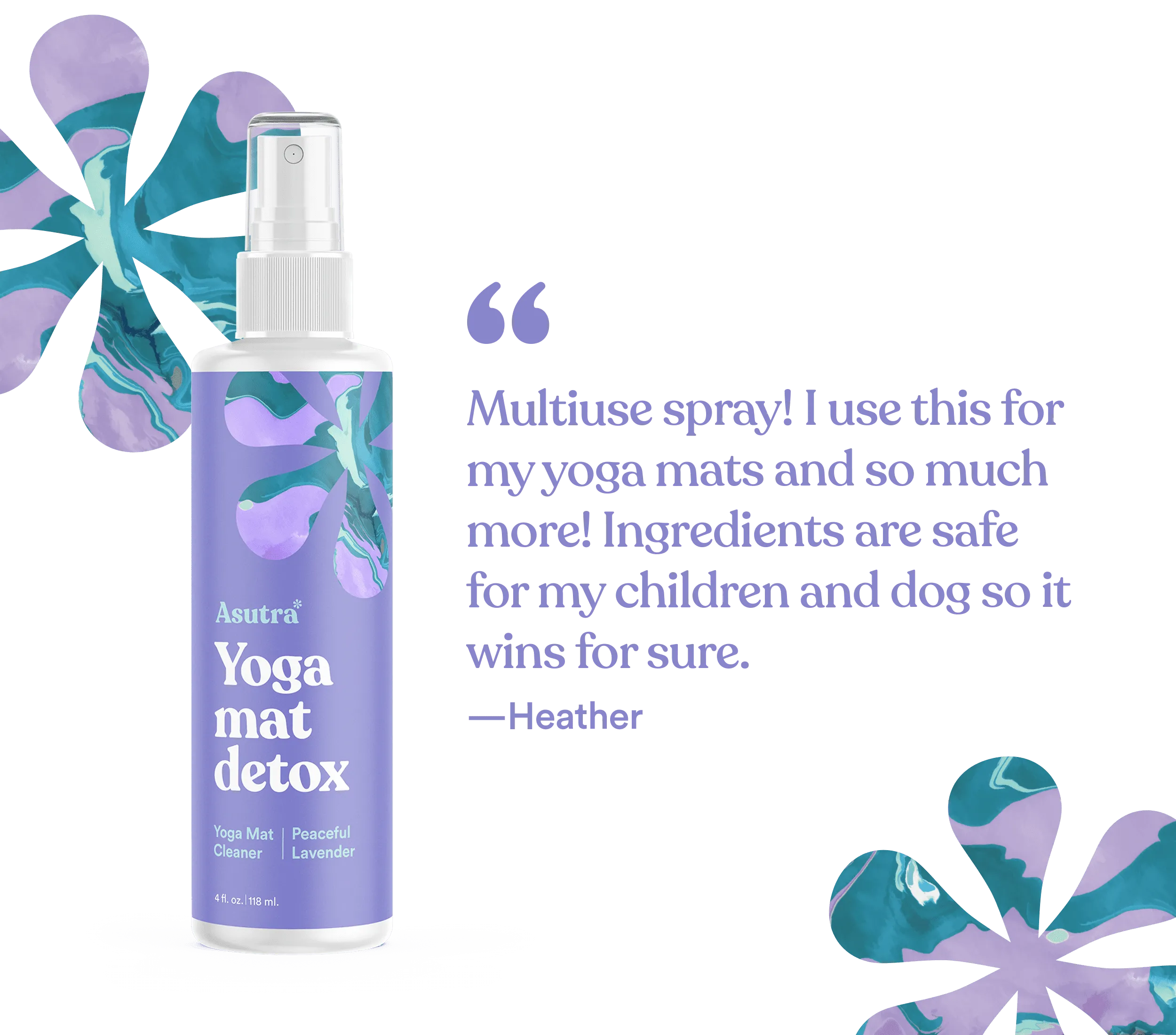 Peaceful Lavender Yoga Mat Cleaner