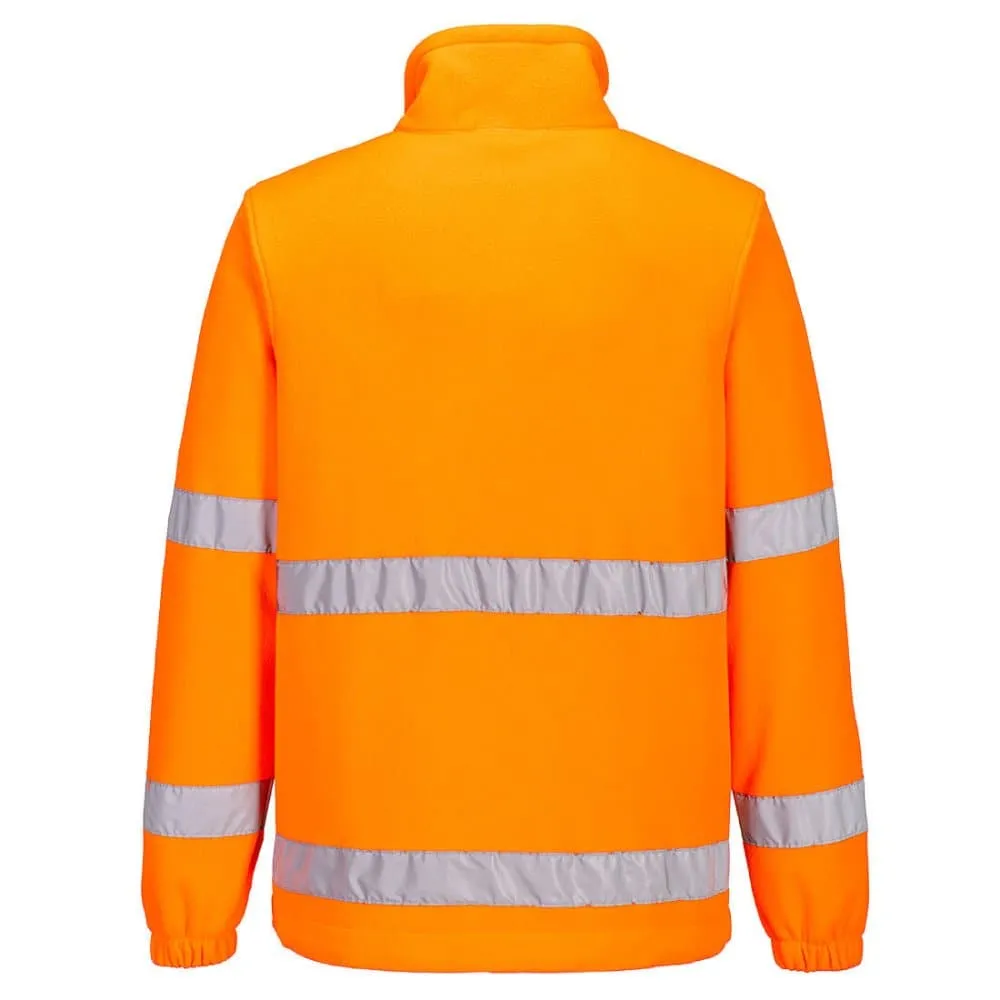 PORTWEST F302 HI-VIZ 1/2 ZIP FLEECE