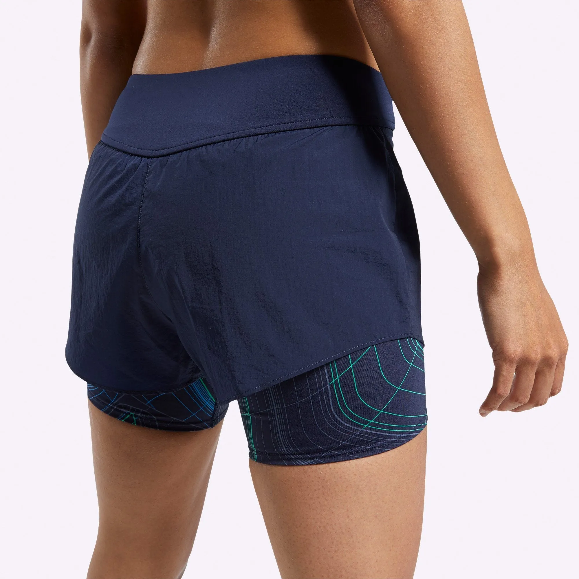 Reebok - Women's Epic Two-in-One Shorts - VECTOR NAVY