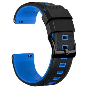 Ritche Sports Silicone Quick Release Watch Bands-Navy Blue/Black Buckle