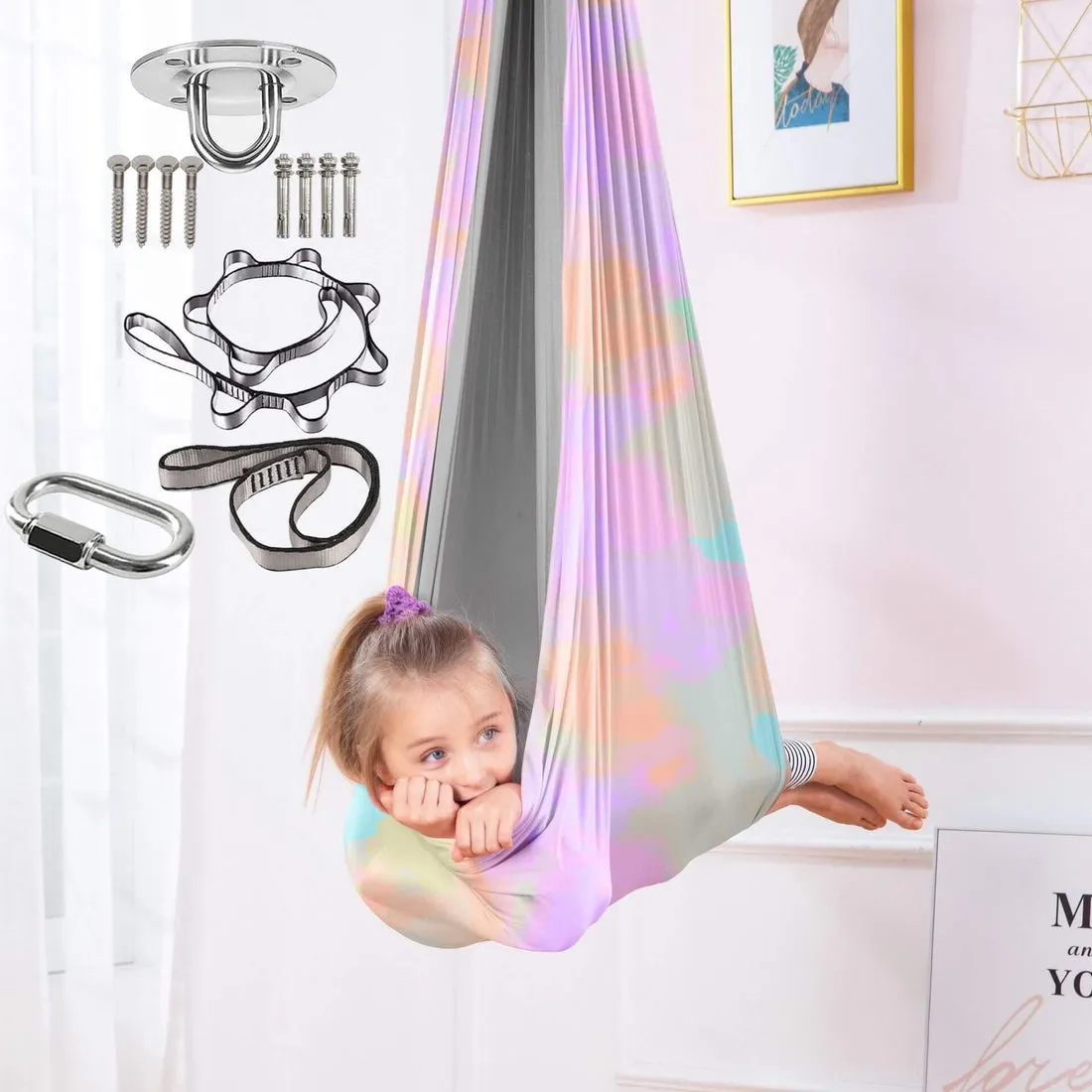 SensoryHarbor™- Double-Layer Sensory Joy Swing for Sensory Processing Needs