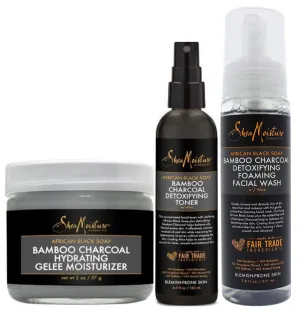 Shea Moisture African Black Soap Bamboo Charcoal Detox Kit