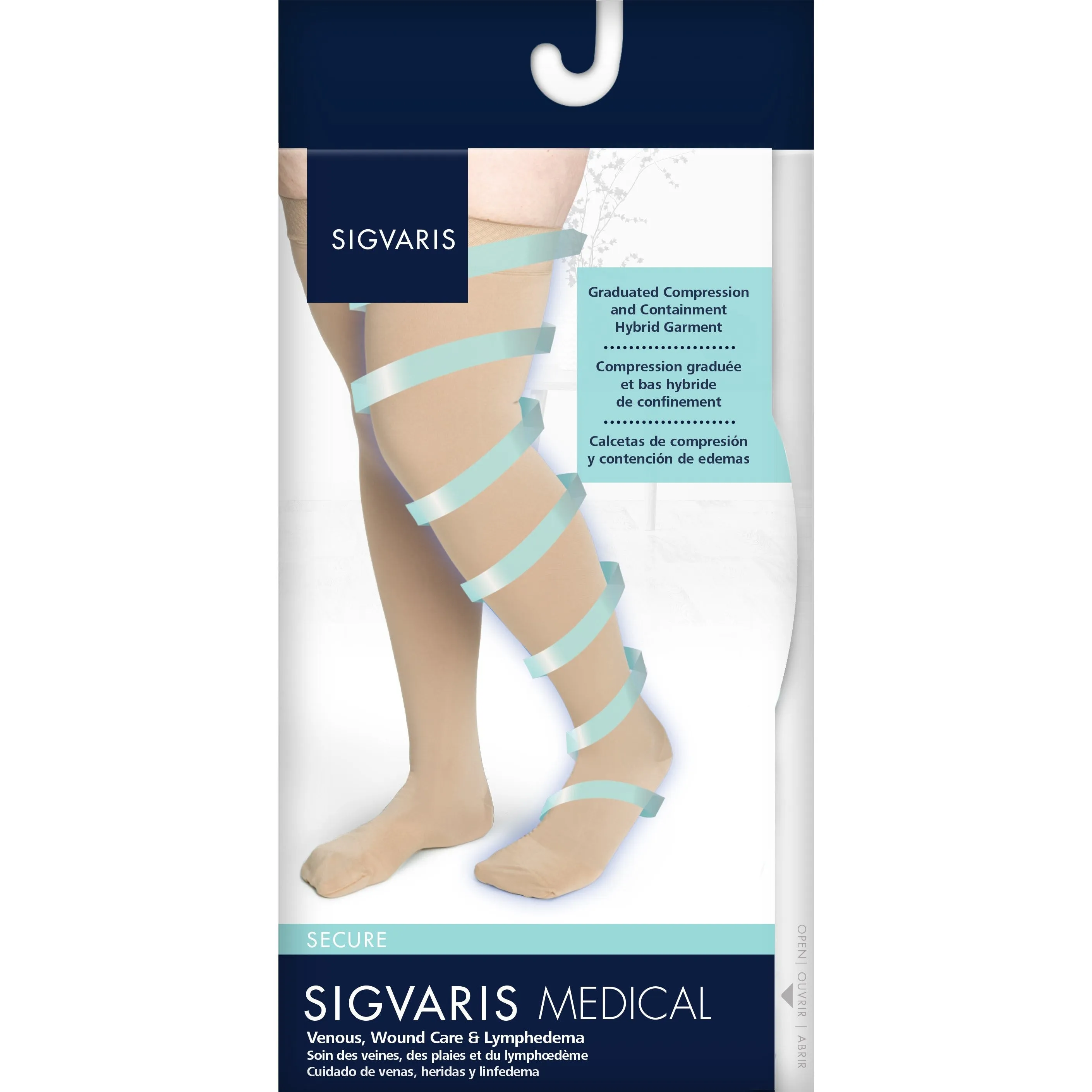 Sigvaris Secure Women's Thigh High 30-40 mmHg