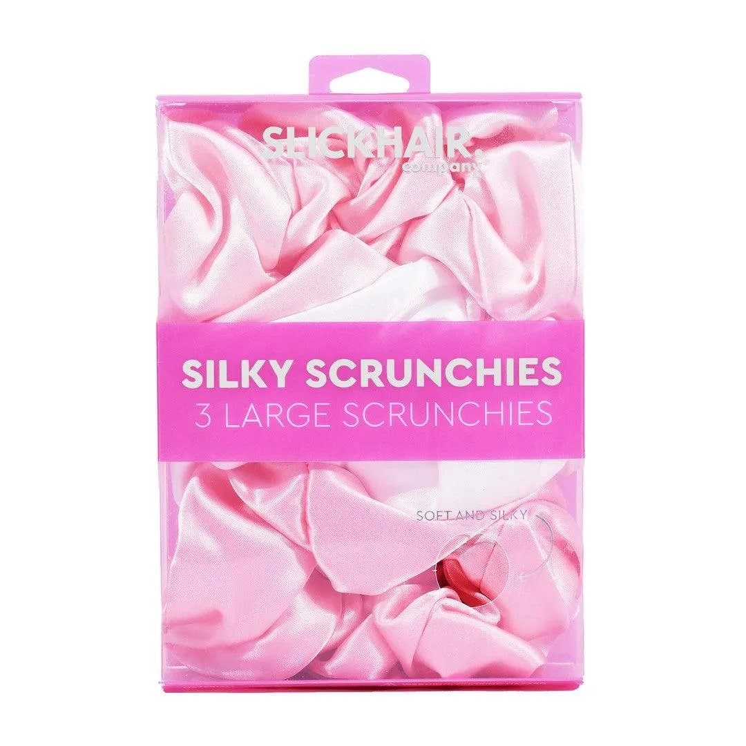 Slick Hair Silky Scrunchies 3 Pack