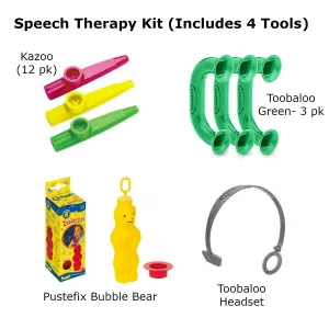 Speech Therapy Kit (Includes 4 Therapy Tools)