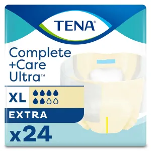 TENA Complete  Care Ultra Incontinence Brief 52"- 62", Moderate Absorbency, Unisex, X-Large