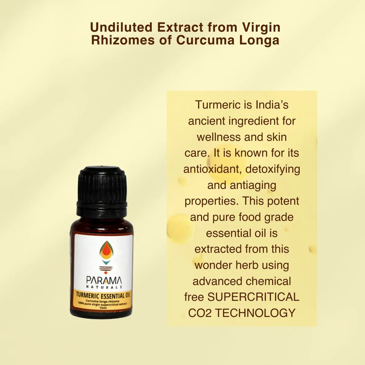 Turmeric Essential Oil | Supercritical CO2 extract- 15ml